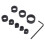 8 Pcs Drill Bit Depth Stop Collar Set 3mm-16mm Carbon Steel 16