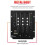 3-Channel USB DJ Mixer with Built-in Audio Interface 3-Band EQ Microphone Input and Replaceable Crossfader US Plug 5