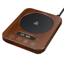 Heating Coaster 8H Timed Insulation Warming Coaster Coffee Heater Thermostatic Coaster Log Color US Plug