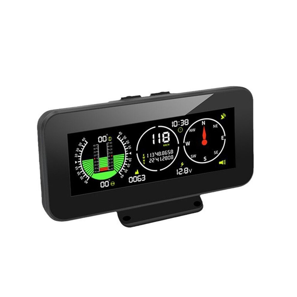 M60 Car Digital Display Gps Inclinometer Tilt Pitch Angle Inclinometro Auto Hud Intelligent Slope Meter 4713332088825