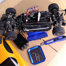 RC Car Work Stand Repair Workstation 360 Degree Rotation Lift Lowerw/Screw Tray for 1/10 1/8 -4 SCX10 D90
