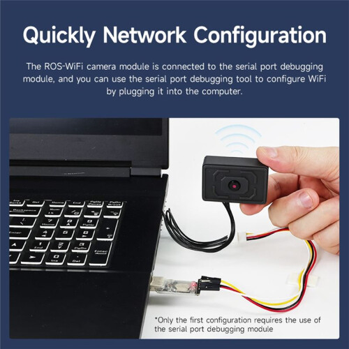 AI Visual Recognition ROS-WiFi Camera Module with ESP32-S3 Chip Support Wireless Video Transmission for ROS2 Robot Car A
