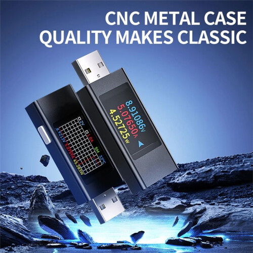 6-in-1 Multi-Function  Voltage Ammeter Power Meter Digital Display Curve Measurement USB Cell Phone Charging Tester 2