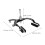 Bicycle Front Brake Caliper with Black Rim Pads 2