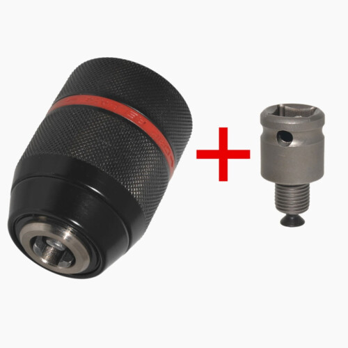 Keyless Hand Drill Chuck 1/2-20UNF Mount Rust-resistant Tool 1.5~13mm Self-tighten Labor-saving Drill Chuck Replacement 1