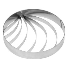 Concha-Ausstecher aus Edelstahl, 10 cm, für mexikanisches Brot
