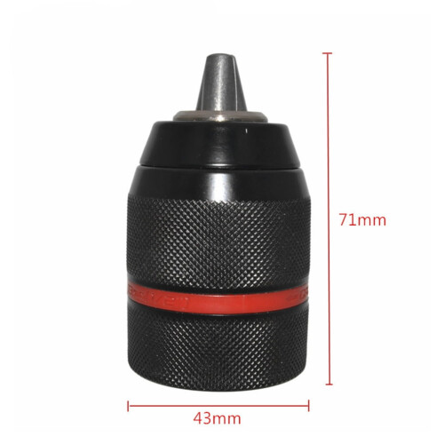 Keyless Hand Drill Chuck 1/2-20UNF Mount Rust-resistant Tool 1.5~13mm Self-tighten Labor-saving Drill Chuck Replacement 2