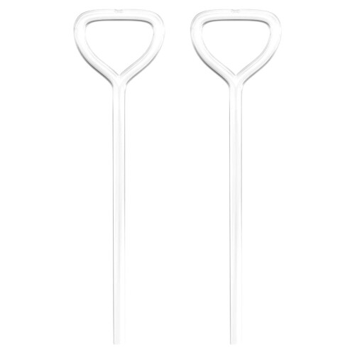 Reusable Glass Drinking Straws with Cleaning Brush