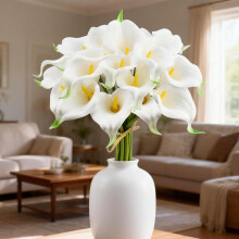 Artificial White Calla Lilies 13in 12 Bunches