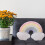 Cuscino arcobaleno morbido da comodino 23 cm 4