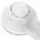 Witte toiletpapierhouder met zuignap 4
