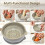 Ceramic Herb Stripper and Garlic Grater Bowl, 7-Hole Design 2