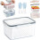 Transparent PP Food Storage Box with Drain Basket (Medium) 1