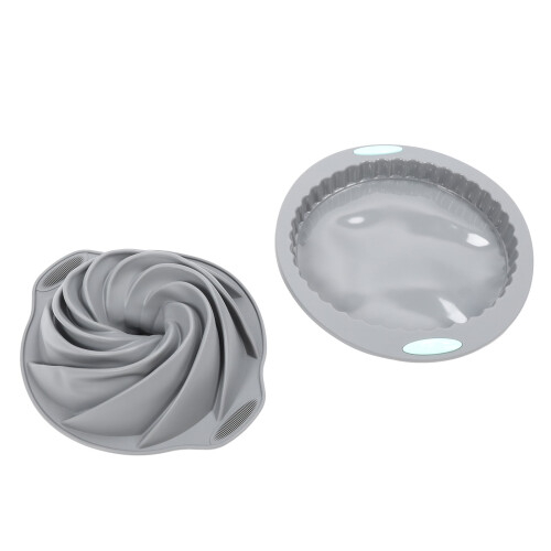 Round Fluted Silicone Cake Pan - 1 Pack 2