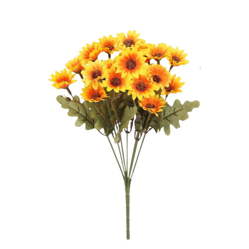 Lifelike Sunset Mums – Waterproof Windproof Artificial