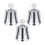 3 Pieces Shower Knobs Hot Cold Diverter Knobs Bathtub Faucets Shower Handles for Silver 2