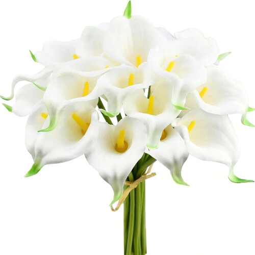 Artificial White Calla Lilies 13in 12 Bunches 2