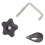 Snow Blower Handle Knob Kit for 21" and 24" Models 1