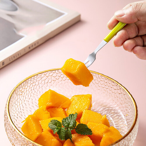 Stainless Steel Two-Prong Dessert Fork 1