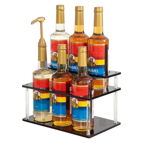 2-Tier Acrylic Syrup Rack for 6 Bottles 2