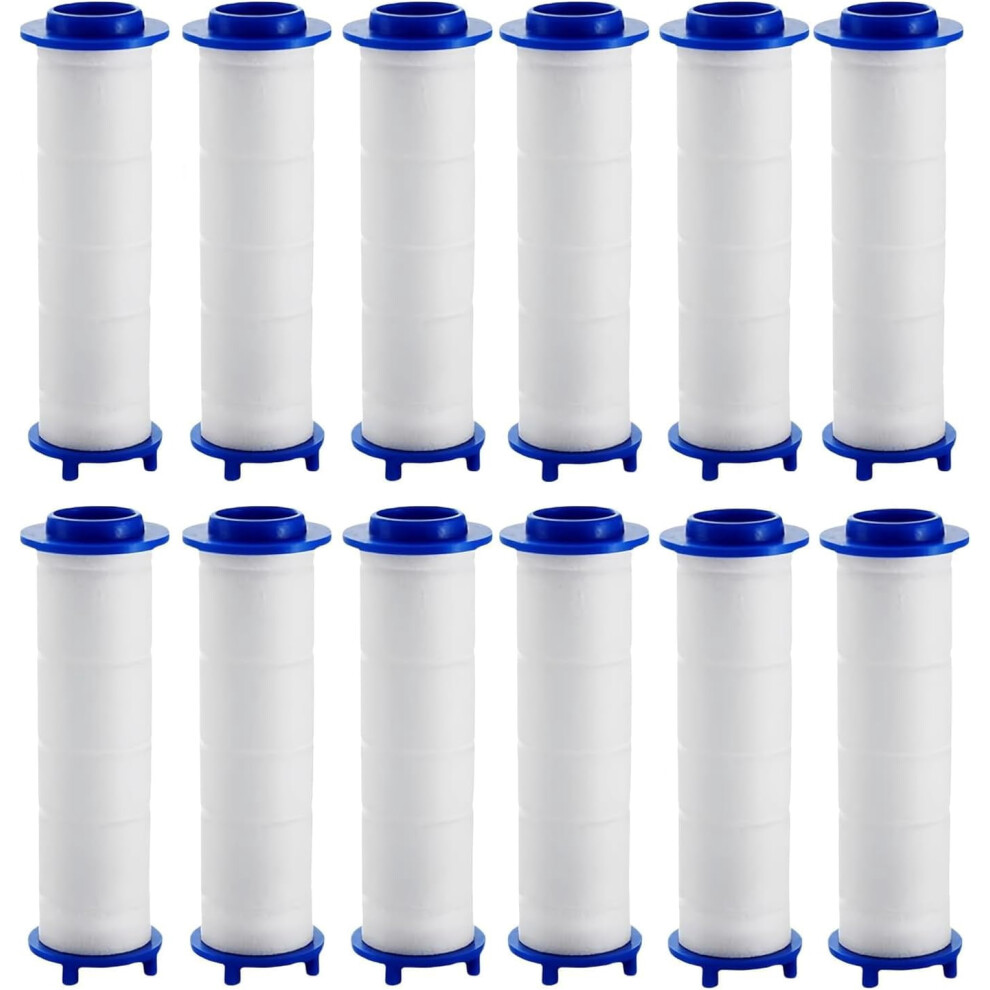 12Pcs Drivse Showerhead Filters, 2.95Inch Ion Drops Shower Head Filters, Pp Cotton Water Filter Cartridge Replacement For Handheld Showerheads 9426043988197