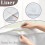 No Hook Bamboo Textured Shower Curtain with Removable Liner 3