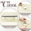 No Hook Bamboo Textured Shower Curtain with Removable Liner 4
