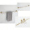 4-Piece Brushed Gold Bathroom Hardware Set 2