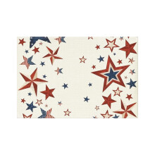 Patriotic Linen Placemat USA 250th Anniversary 18x12 in