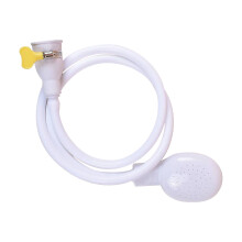 YOLOKE Flexible Shower Hose with Clamp, 1.1m Long for Hair Washing and Baby Bathing, Dual-Functional Faucet and Shower Accessory