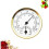 Termometro e igrometro con quadrante rotondo dorato (1 set) 7