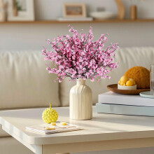 Artificial Christmas Flower Garland Pink 47x15cm