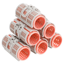 6pcs Hair Rollers with Clips, Multi-Size PE Rollers for Less Hair Damage, Perfect for Hairdressers
