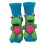 3D-Stricksocken mit rotem Panda, doppellagig, aus Baumwolle 1