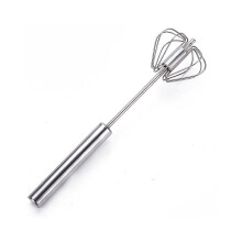 Fouet semi-automatique en acier inoxydable (1 pièce)