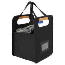 Beverage Carrier with Handle, Oxford Cloth Coffee Cup Carrier, Reusable Beverage Caddy for Delivery Take Out Outdoor Traveling