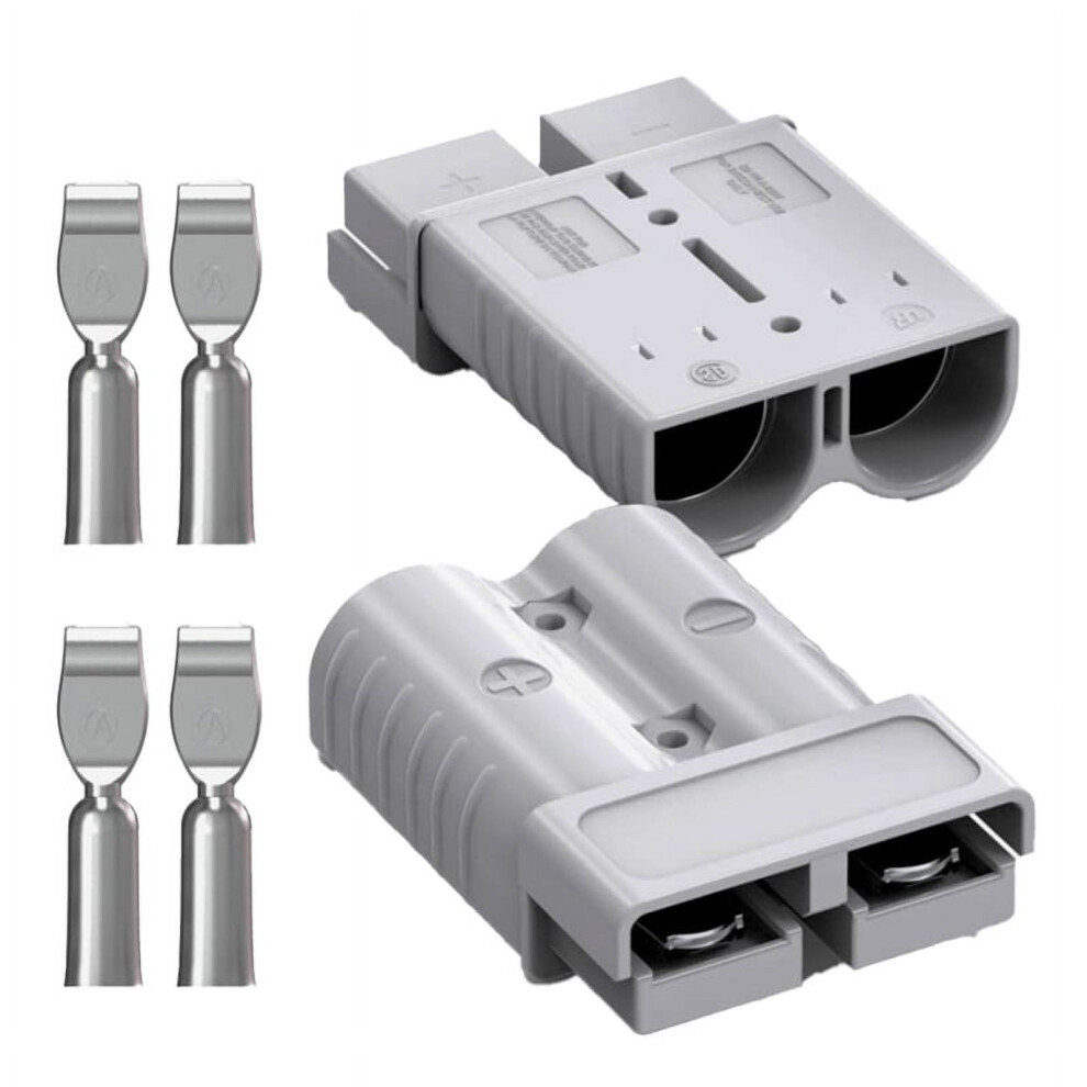 Anderson Connector, 175Amp 1/0Awg Battery Quick Connect/Disconnect Connector Kit For Cable Rv Truck Winch(2 Pack) 9426043064938