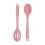 Heat-Resistant Silicone Spoons Set – 1 Solid + 1 Slotted 1