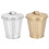 Iron Desktop Trash Bin 9.5 x 9.5 x 6 cm 2 Pack 3