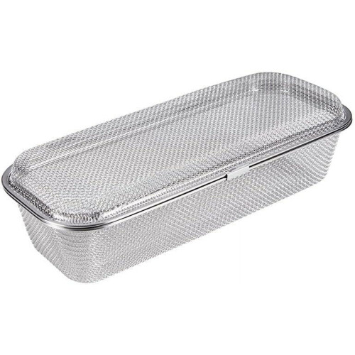 Dishwasher Basket, Stainless Steel Dishwasher Silverware Basket, Replacement Utensil Rectangular Mesh Drain for Small Items(Rectangle-Large)