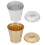 Tiny Trash Bin Assorted Color Iron for Kitchen and Living Room 2Pcs 6