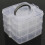 3-Tier Stackable Plastic Storage Box with 18 Compartments 1
