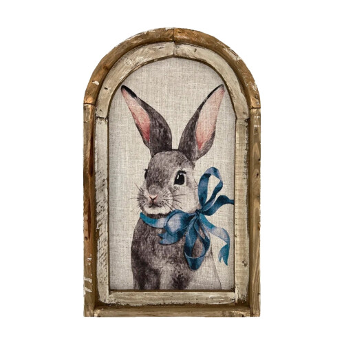 Décoration murale lapin de Pâques, impression sur toile, 1 pièce