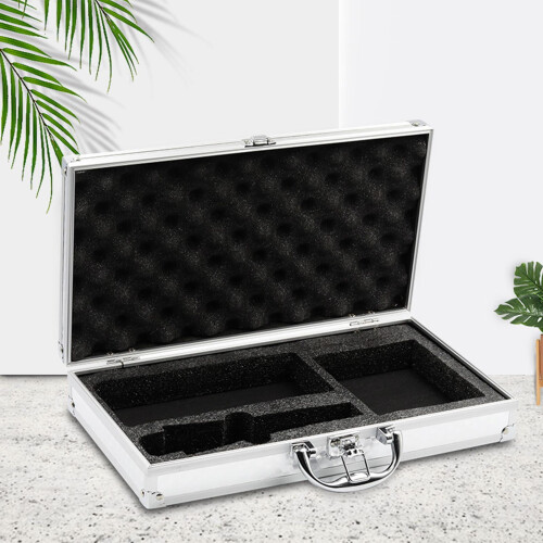 Portable Aluminum Tool Box Mic Toolbox Hard Shell Case Instrument Storage Case 2