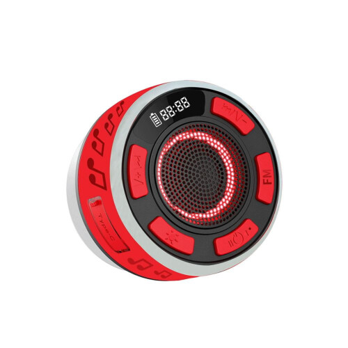 Bluetooth Shower Speaker IPX6 Waterproof 5.3 with Time