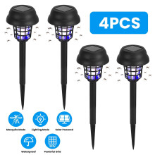 Solarbetriebene Mückenvernichter-Taschenlampe, Insektenvernichter für den Außenbereich, 4er-Pack