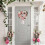 Rose Heart-Shaped Wreath with Gold Wire Stems 1