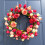 Pink Artificial Flower Wreath 18 inch 1