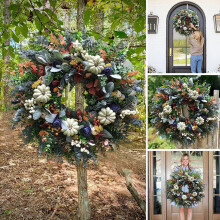 Harvest Wreath 45cm Indoor Outdoor Fall Decor
