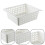 Telescopic Sink Drain Basket with Rod, White PP 1